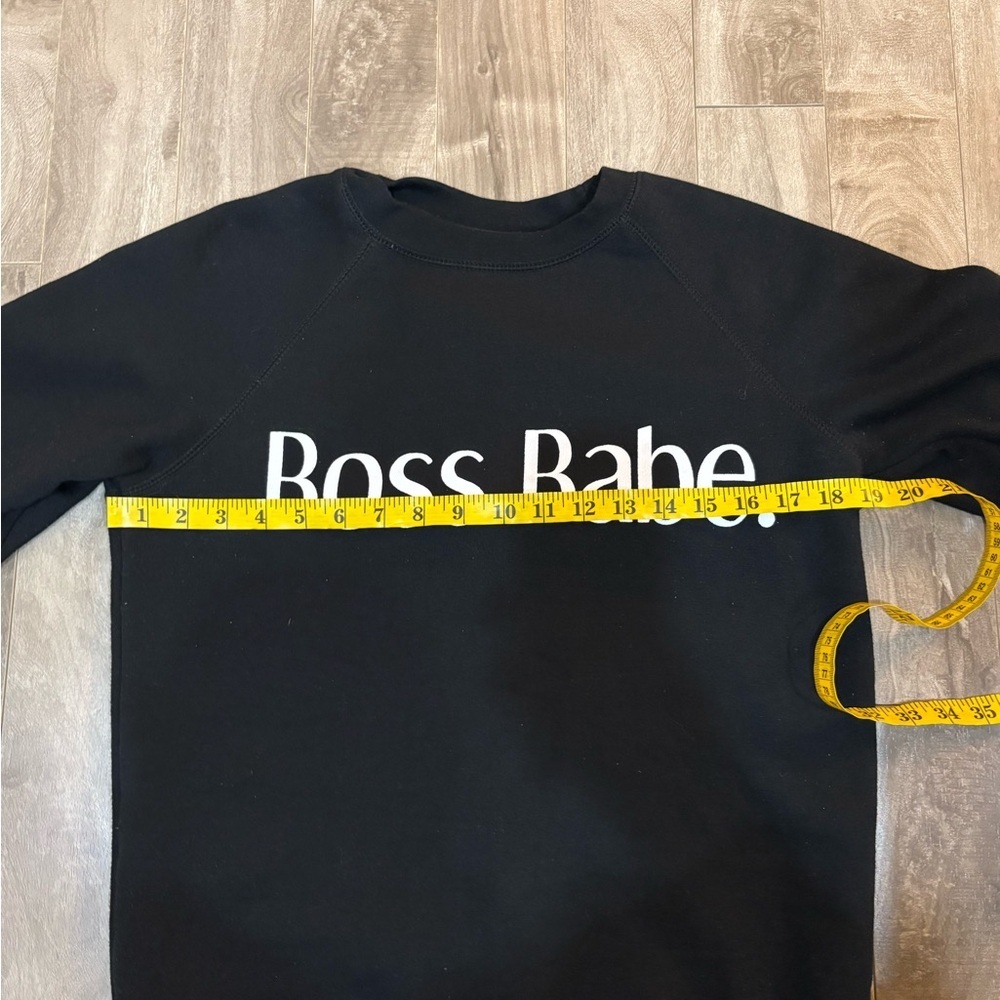 Brunette The Label Black 'Boss Babe' Sweatshirt - Picture 8 of 9